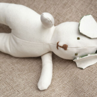 canvas dog plush plastic free sustainable California made