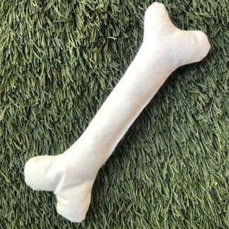 easy dog toy sewing pattern for chew toy bone looks like a real bone